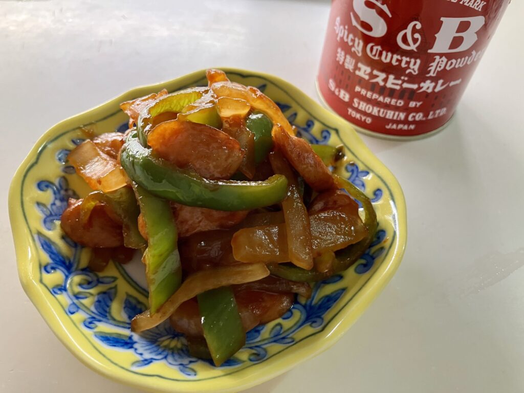 ウインナーとピーマンのケチャップ炒め