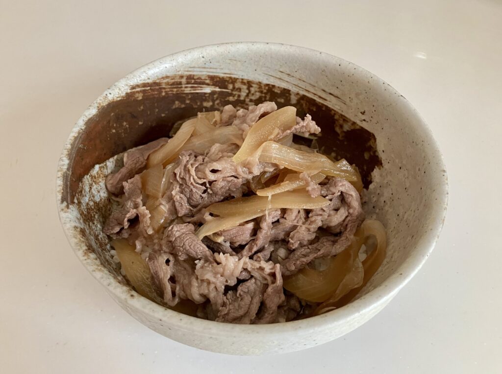 黄金比で簡単牛丼