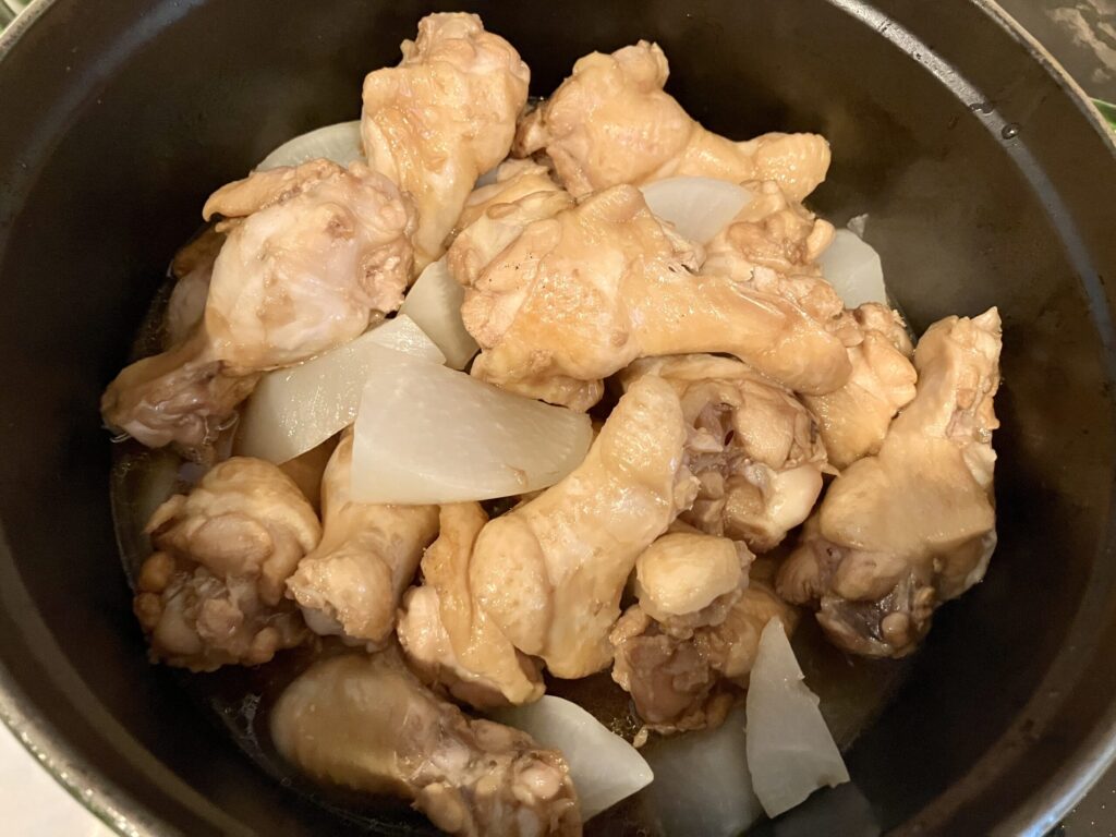 鶏手羽と大根のポン酢煮